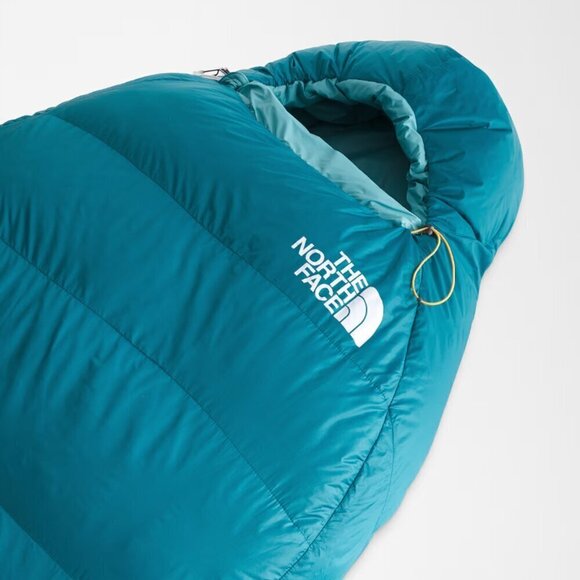 NEW! NWT! The North Face Trail Lite Down 20 Sleeping Bag -Blue Coral -Long - Picture 4 of 7